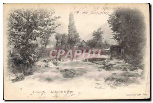 Old Postcard Luchon Leap of Spades