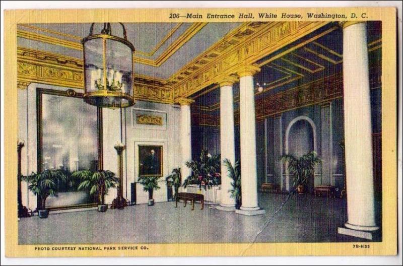 Main Entrance Hall, White House, Washington DC