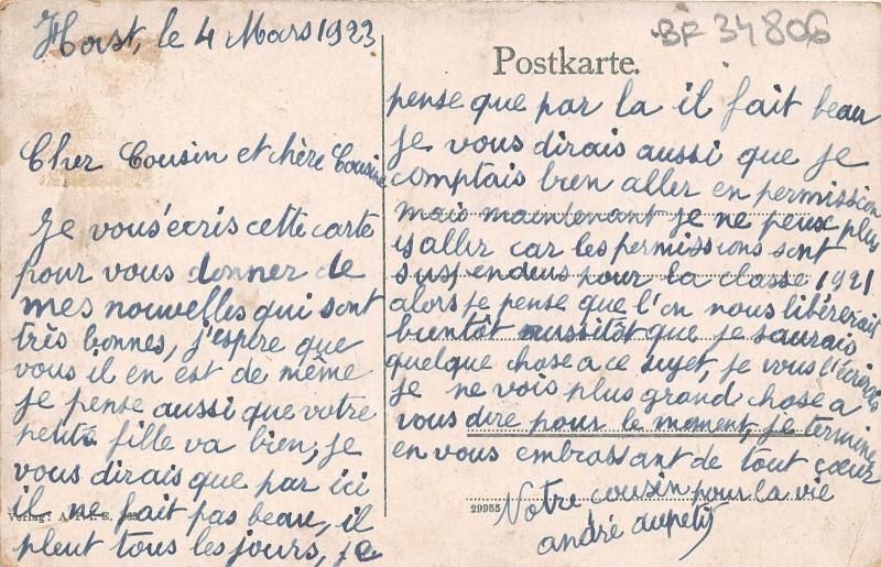 BF34806 essen altkatholische kirche germany front/back scan