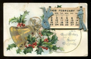 dc17 - Merry CHRISTMAS 1908 Novelty Add-on Calendar. By Tuck