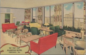 Postcard Tip Top Tap Allerton Hotel Chicago IL