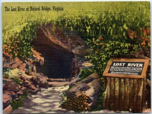 Postcard - The Lost River at Natural Bridge, Virginia
