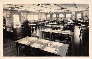 C74/  Gatlinburg Tennessee Tn Postcard RPPC 1953 Gable Restaurant Interior