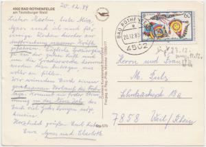 BAD ROTHENFELDE am Teutoburger Wald, Germany, 1989 used Postcard