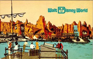 FL Florida  DISNEY WORLD AMUSEMENT PARK Frontierland Pre Opening~1971 Postcard