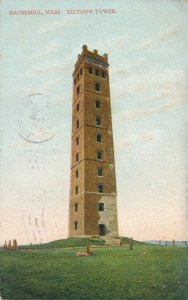 Haverhill, Essex Country MA, Massachusetts - Tilton's Tower - pm 1910 - DB