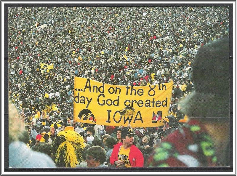 Iowa Football Fan Sign at Rose Bowl - [IA-015X]