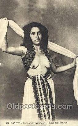 Egyptian Dancer Arab Nude Unused 