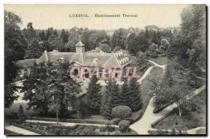 Old Postcard Luxeuil Spa Establishment