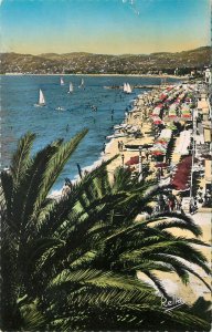 Sailing boats navigation themed postcard France Juan-Les-Pins water sports