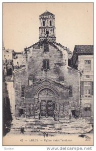 ARLES, Eglise Saint-Trophime, Bouches-du-Rhone, France, PU-1937