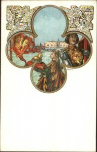 Martini - Beautiful Art Nouveau Mosaic Motif Venezia? Woman Crown Knight PC