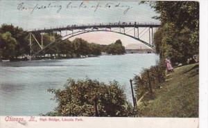 Illinois Chicago High Bridge Lincoln Park 1908