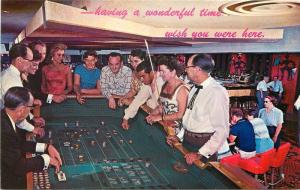 1950s Casino Gambling Nevada Las Vegas Hacienda Nevada Western postcard 1833