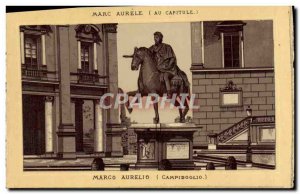 Old Postcard Marcus Aurelius on Capitol Hill Roma