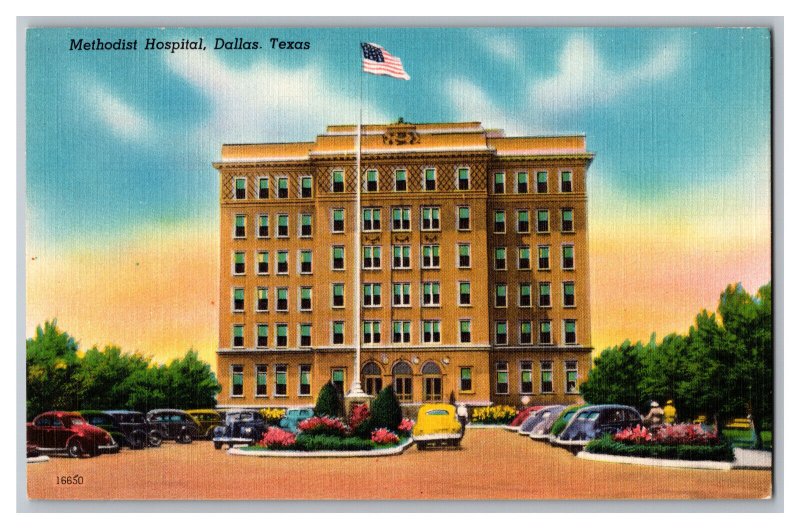 Postcard TX Methodist Hospital Dallas Texas