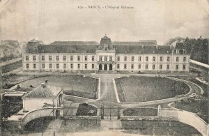 NANCY FRANCE~L'Hôpital Militaire-U.S. WW1 SOLDIER MESSAGE~PHOTO POSTCARD