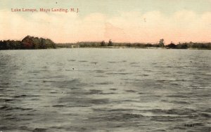 Vintage Postcard Lake Lenape Park East Atlantic County Mays Landing New Jersey