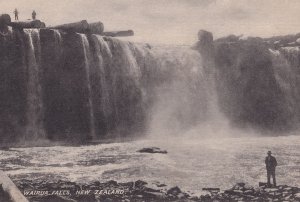 Wairua Falls New Zealand Straw Hat Mountain Climbing Postcard