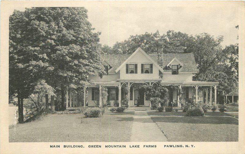 Green Mountain Lake Farms Main Building Pawling New York Wright postcard 10935
