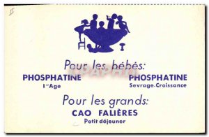 Postcard Old Advertisement Phosphatine Bebes Child