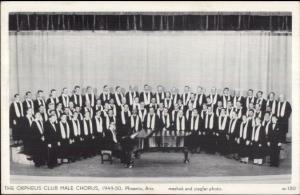 Phoenix AZ Orpheus Male Chorus 1949-50 Postcard