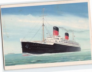 Postcard Liberte Ship French Line