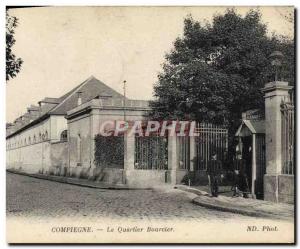 Postcard Old Army Barracks Compiegne The district Bourcier