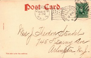 Postcard NY Richfield Springs Greetings Old Bridge