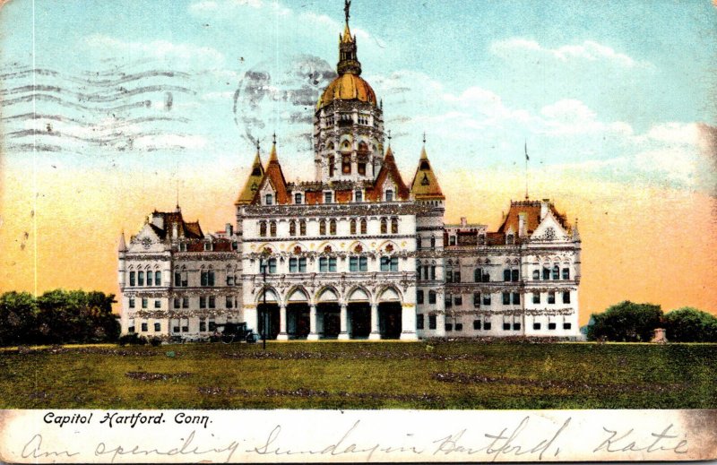 Connecticut Hartford State Capitol Building 1906