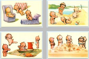 4 Vintage Repro Postcards KEWPIE DOLLS Rose O'Neill Inspired BABIES