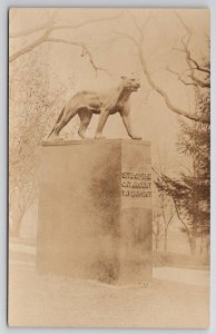 Bennington VT Site of The Catamount Tavern 1767 Monument RPPC Postcard B35