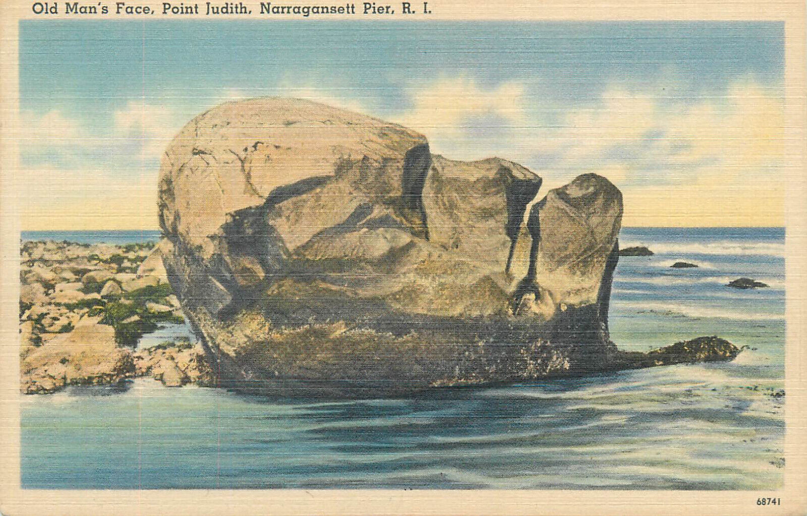 United States Narragansett Pier Rhode Island Old Man`s Face Point
