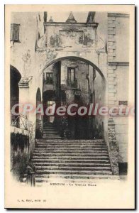 Old Postcard Menton Old Town