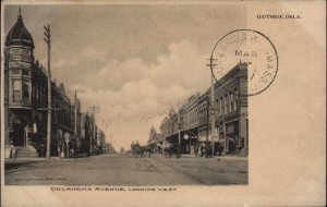 Guthrie Oklahoma OK Street Scene 1907 Used Postcard