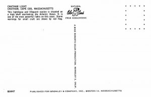 Postcard LIGHTHOUSE SCENE Chatham Massachusetts MA AQ4353