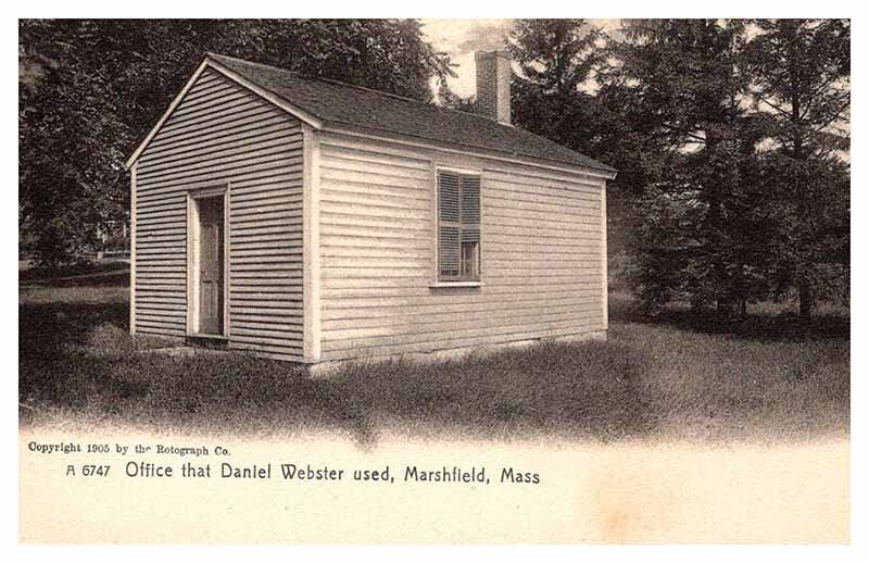 Postcard BUILDING SCENE Marshfield Massachusetts MA AP7728