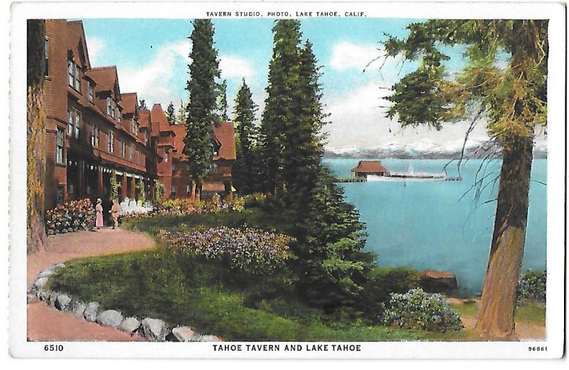 Original Tahoe Tavern Hotel & Casino Lake & Boat Dock Lake Tahoe California