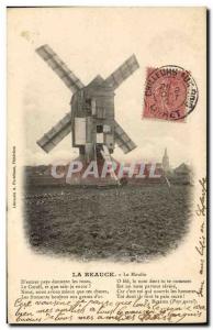 Old Postcard The Beauce windmill