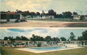 Cypress Motel Restaurant Winter Haven Florida 1950s Postcard Groganchrome 11690