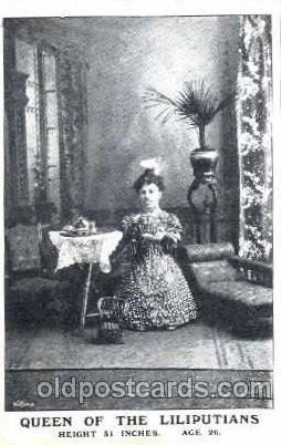 Queen of the Liliputians, Smallest Person, Midget, Dwarf, Circus Unused light...