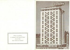 Hotel Codan & Hotel Europa world famous roof garden restaurants cuisine advert.