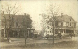 Westminster MD 1910 Cancel Stores Homes Street Real Photo Postcard