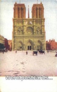 Notre Dame Cathedral Paris, France, Carte, Unused 