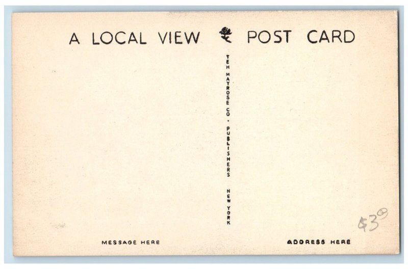 c1950 United States Post Office Building Roadside Kutztown Pennsylvania Postcard