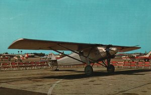 Vintage Postcard Replica of Charles A. Lindberg's Plane Spirit of St. Louis MO 