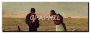 Old Postcard Peasants Angelus