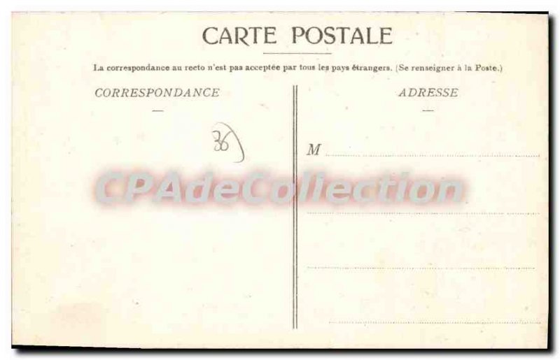 Old Postcard Chateauroux Vue Generale Du Lycee