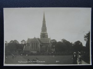 London Chiswick TURNHAM GREEN Christ Church - Old RP Postcard
