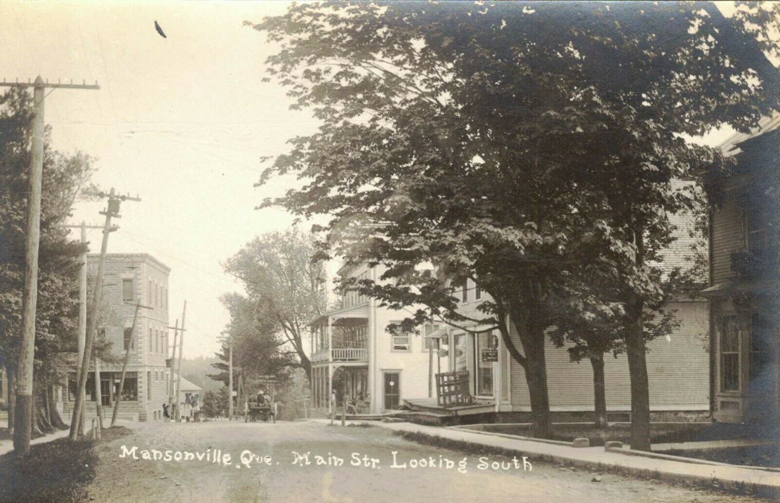 1922 Main Street Looking South, Mansonville, Quebec, (H556 Canada